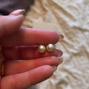 Elegant Pearl Stud Earrings